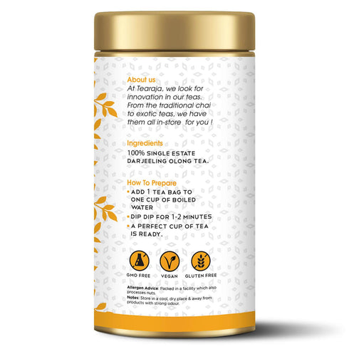 Tea Raja - Darjeeling Oolong Tea 30 Teabags